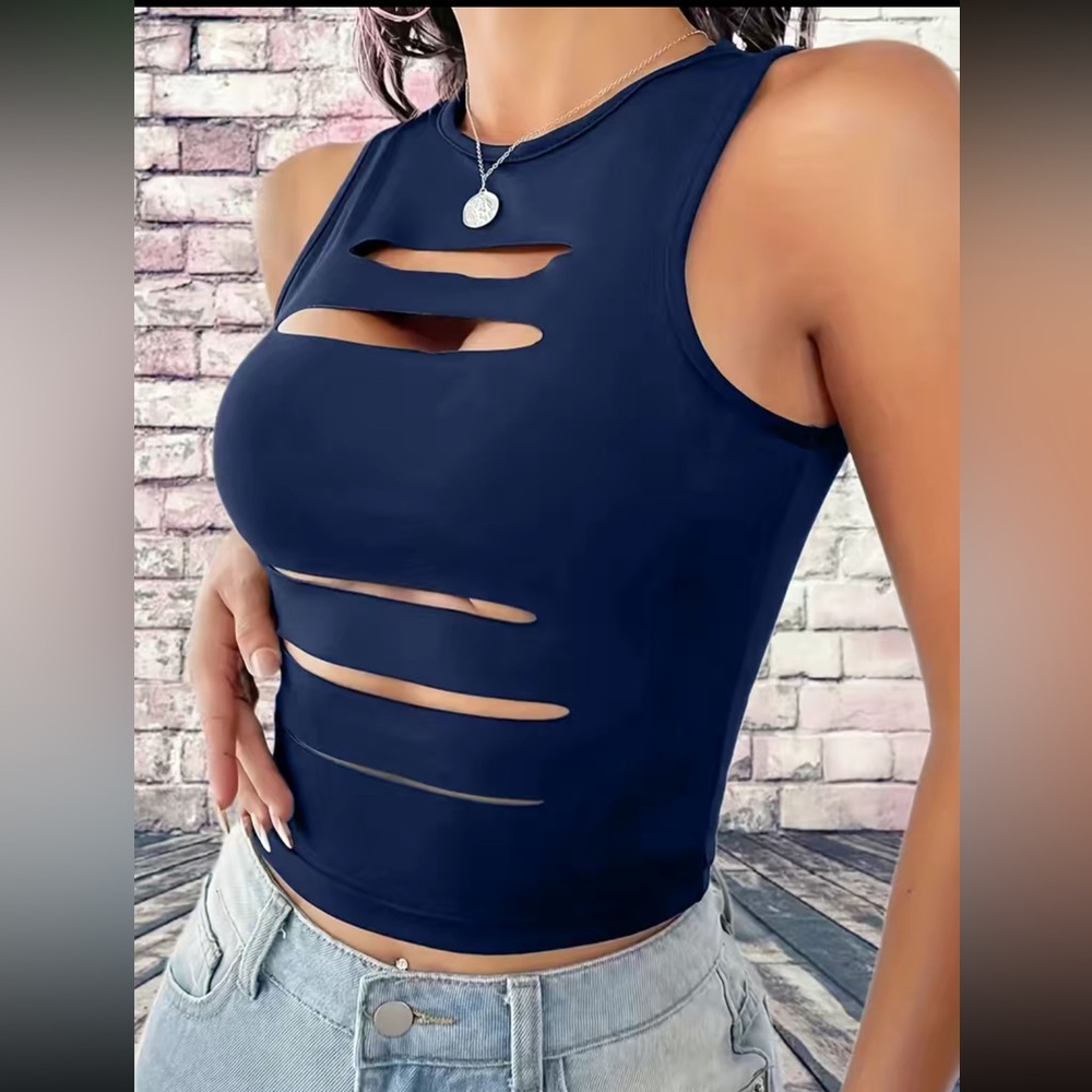 Cut Out Tank Top